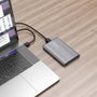 Aisens Caja Externa 2.5 pulg SATA a USB 3.0/3.1 Gen1 Gris ASE-2526GR